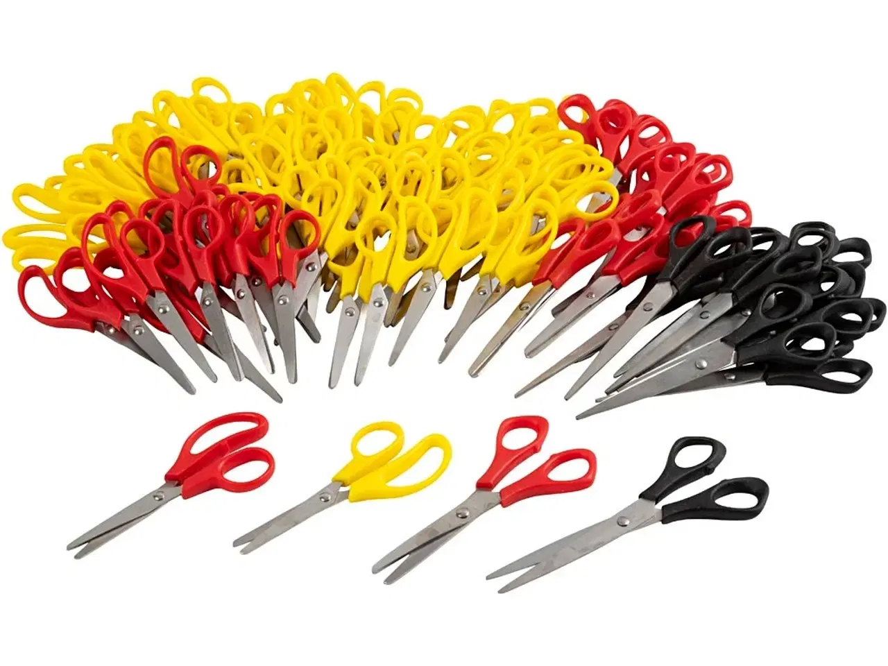 Billede 1 - Saksesæt, L: 12,5+14+16 cm, Højre- og venstrehånd, 96stk./ 1 pk.
