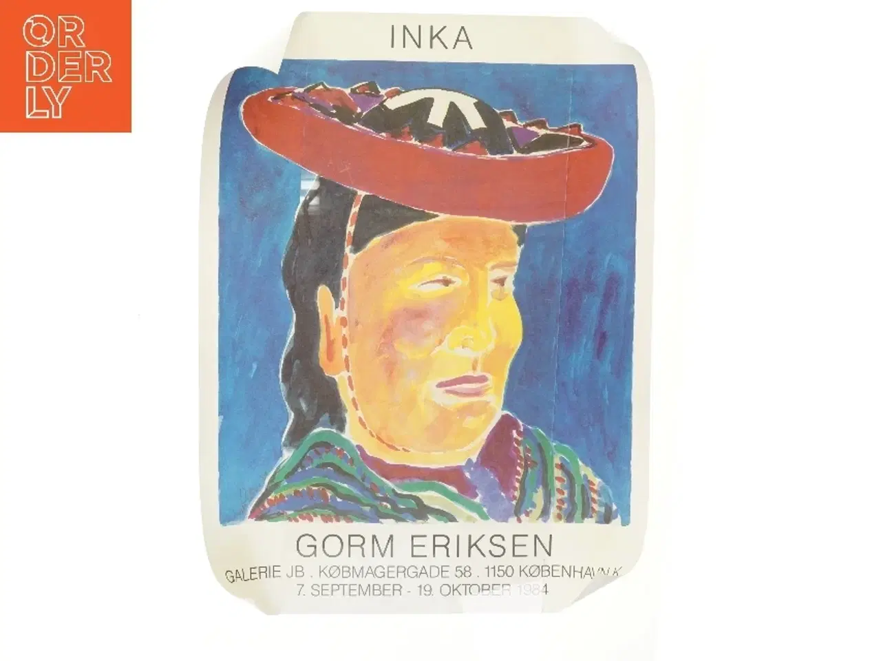 Billede 1 - Kunstplakat Inka af Gorm Eriksen (str. 60x80 cm)
