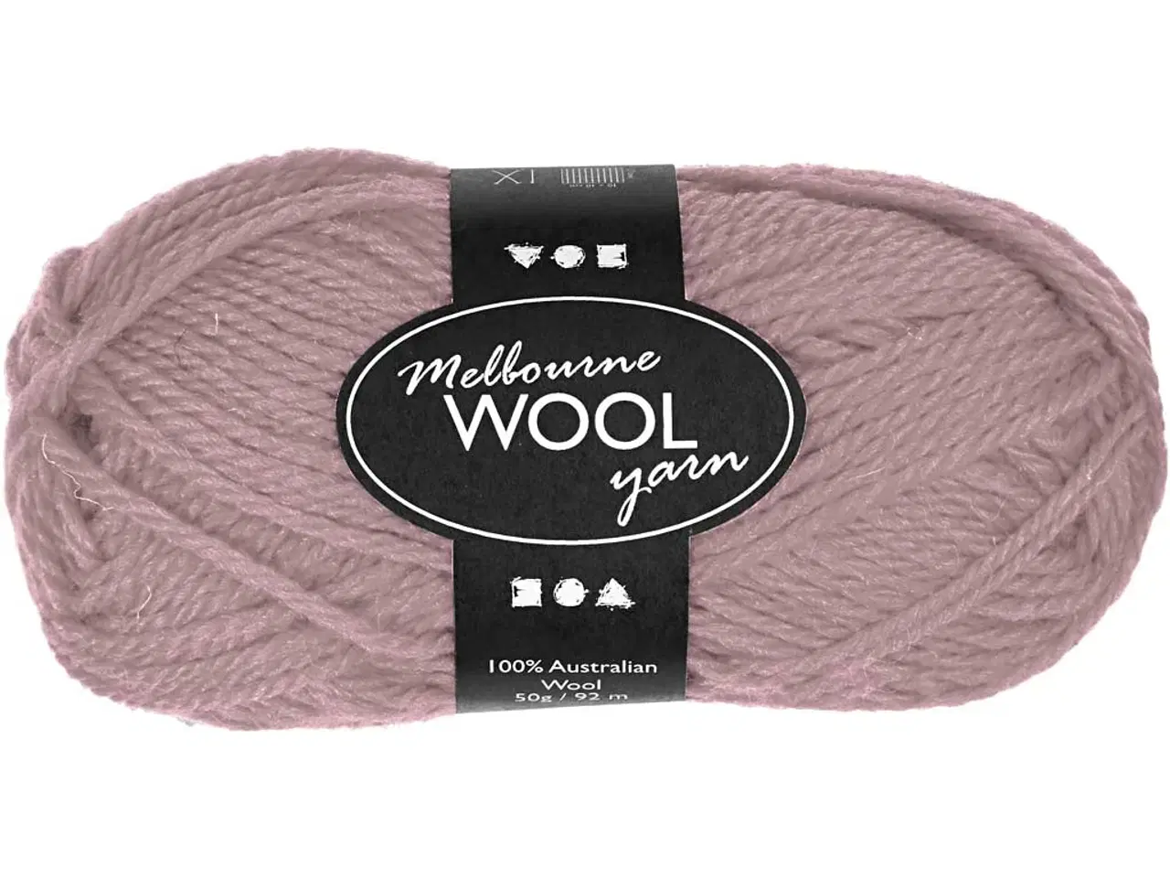 Billede 1 - Melbourne Uldgarn, L: 92 M, lys lilla, 50g/ 1 ngl.