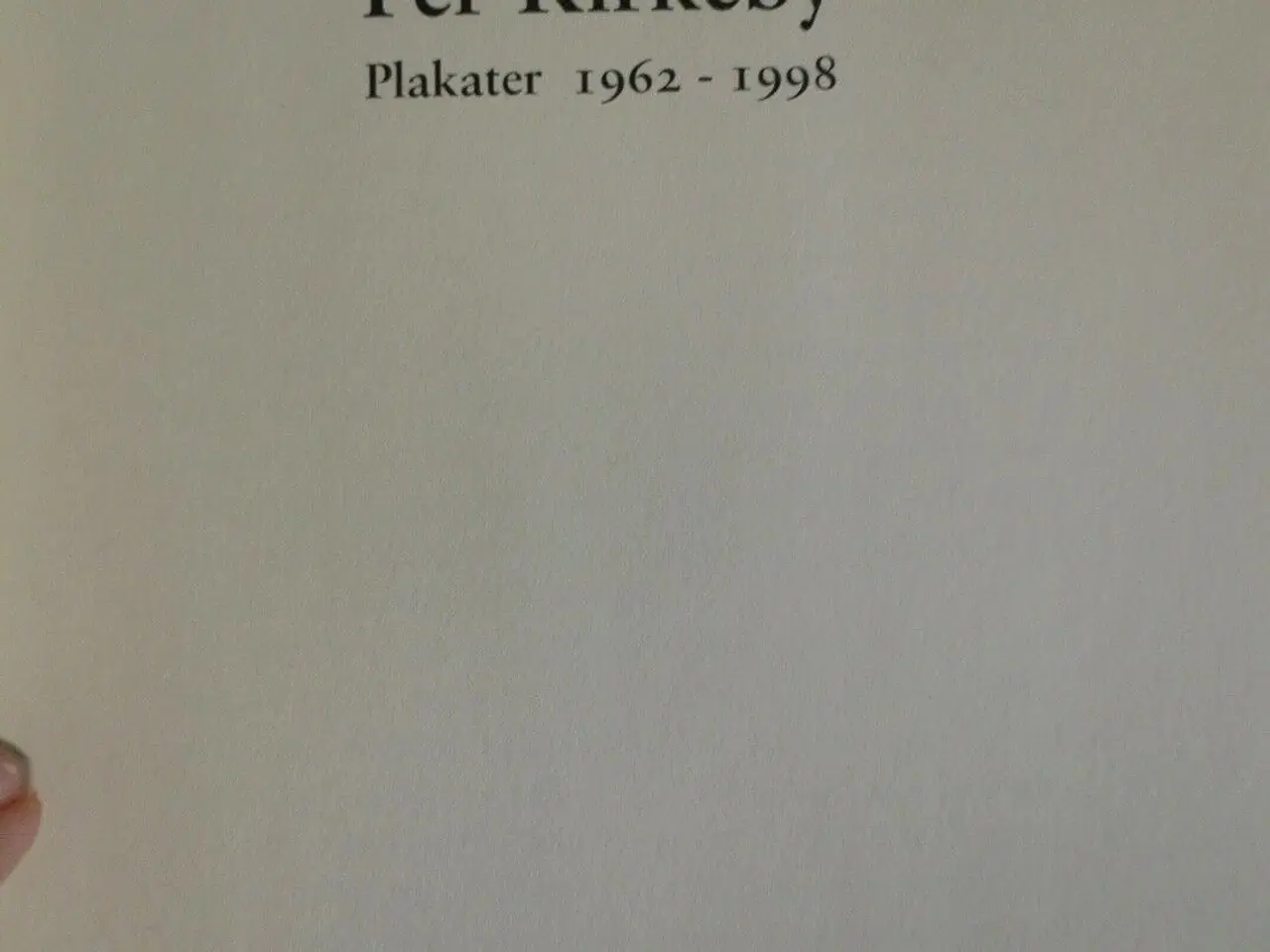 Billede 2 - per kirkeby plakater 1962-1998, red. af lars morel