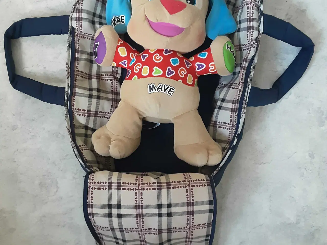 Billede 2 - Rød Bamse/seng sæt.