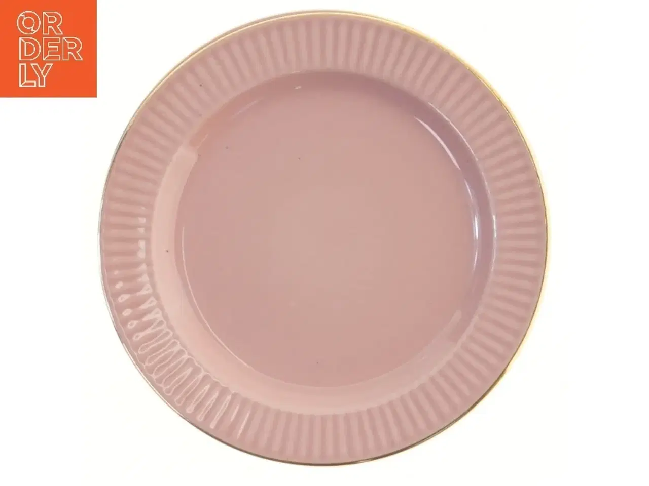 Billede 2 - Sæt af fem lyserøde tallerkener fra Søholm (str. 5 styk, ø 17,5 cm)