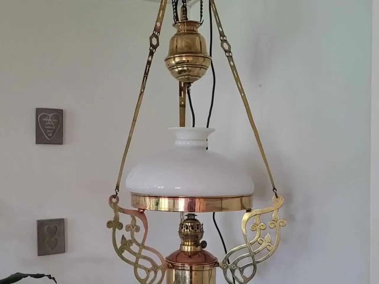 Billede 1 - Flot Gammel lampe