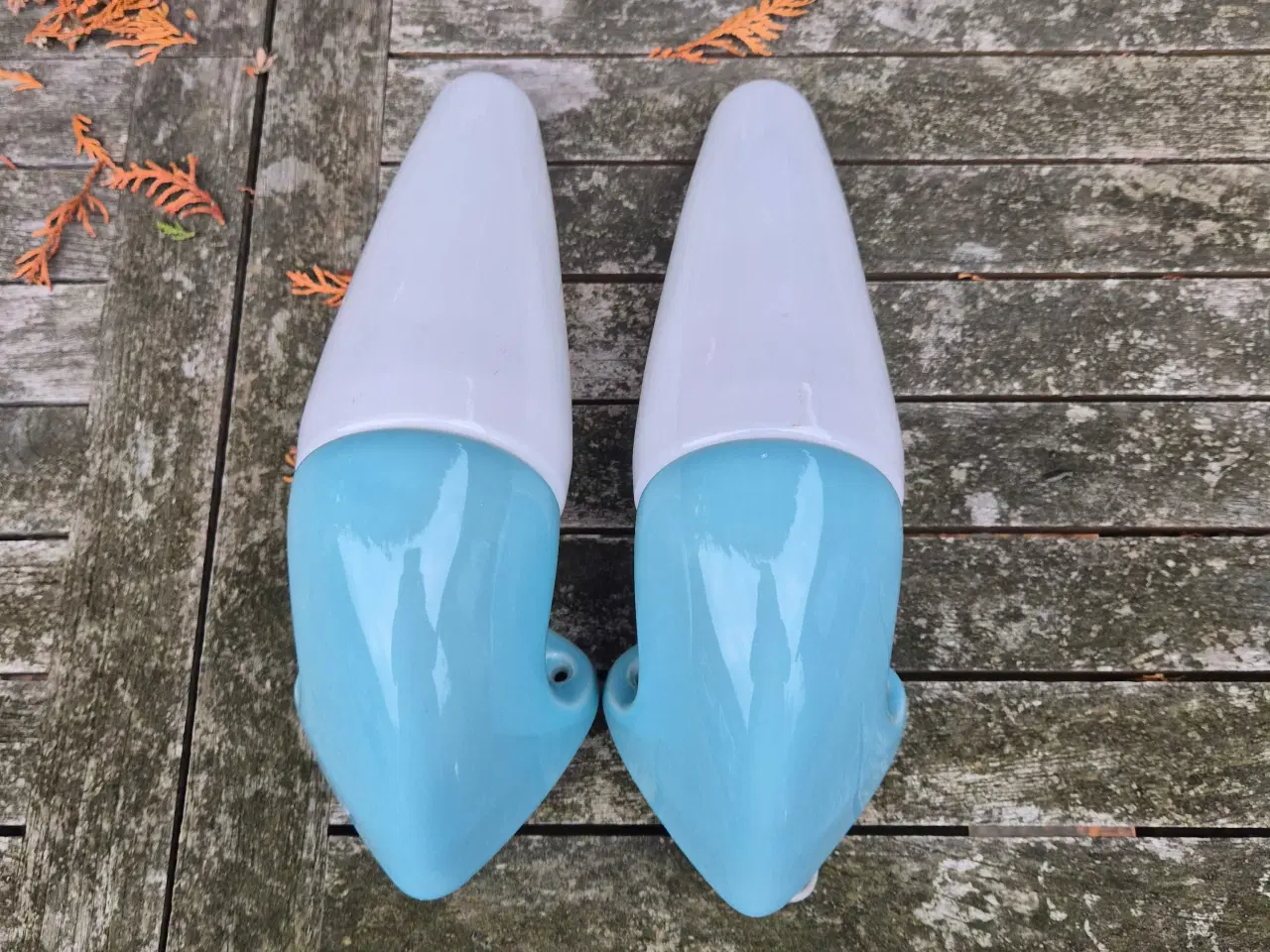 Billede 2 - Smukke lyseblå Ifö badeværelseslamper 