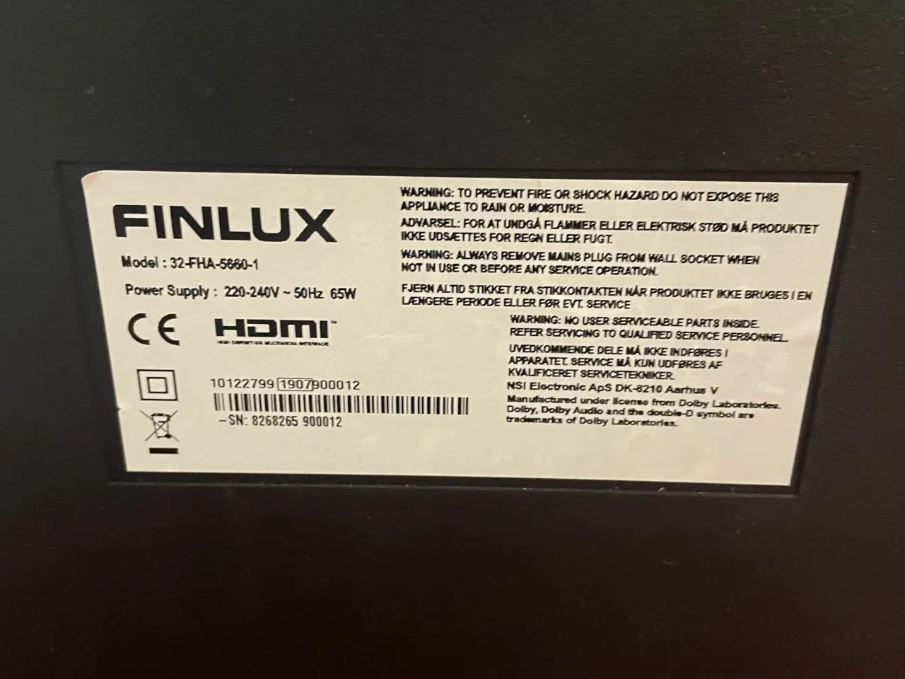 Billede 2 - Smart TV finlux 32 tommer,