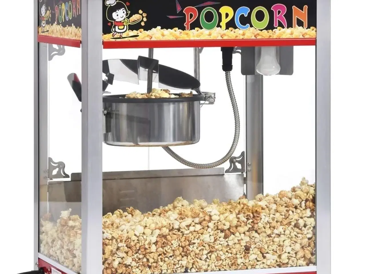 Billede 1 - Popcornmaskine med teflongryde 1400 W