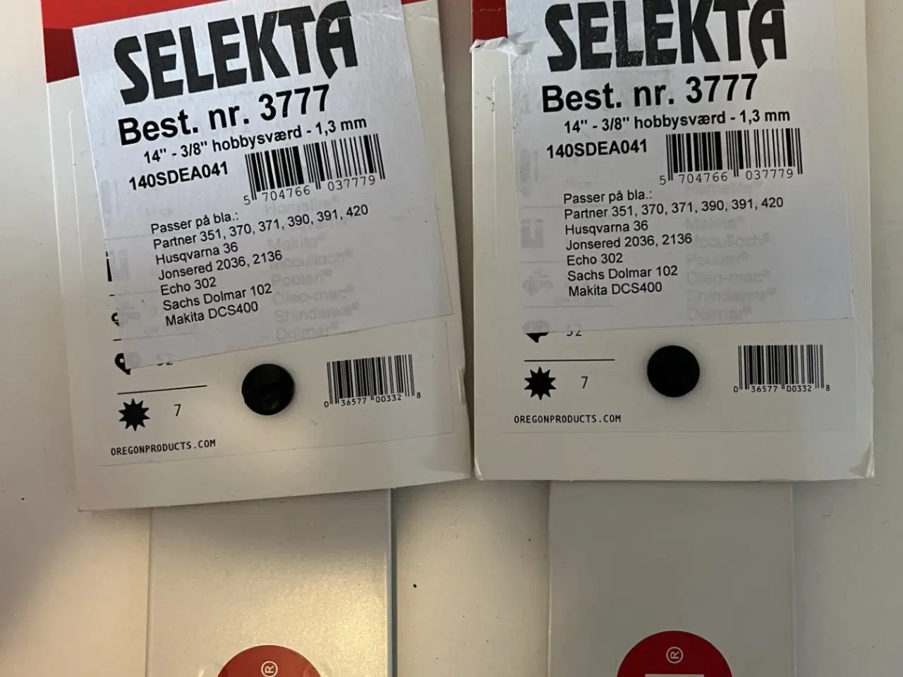 Billede 3 - 2 stk sværd 9 stk kæder til Motorsav.