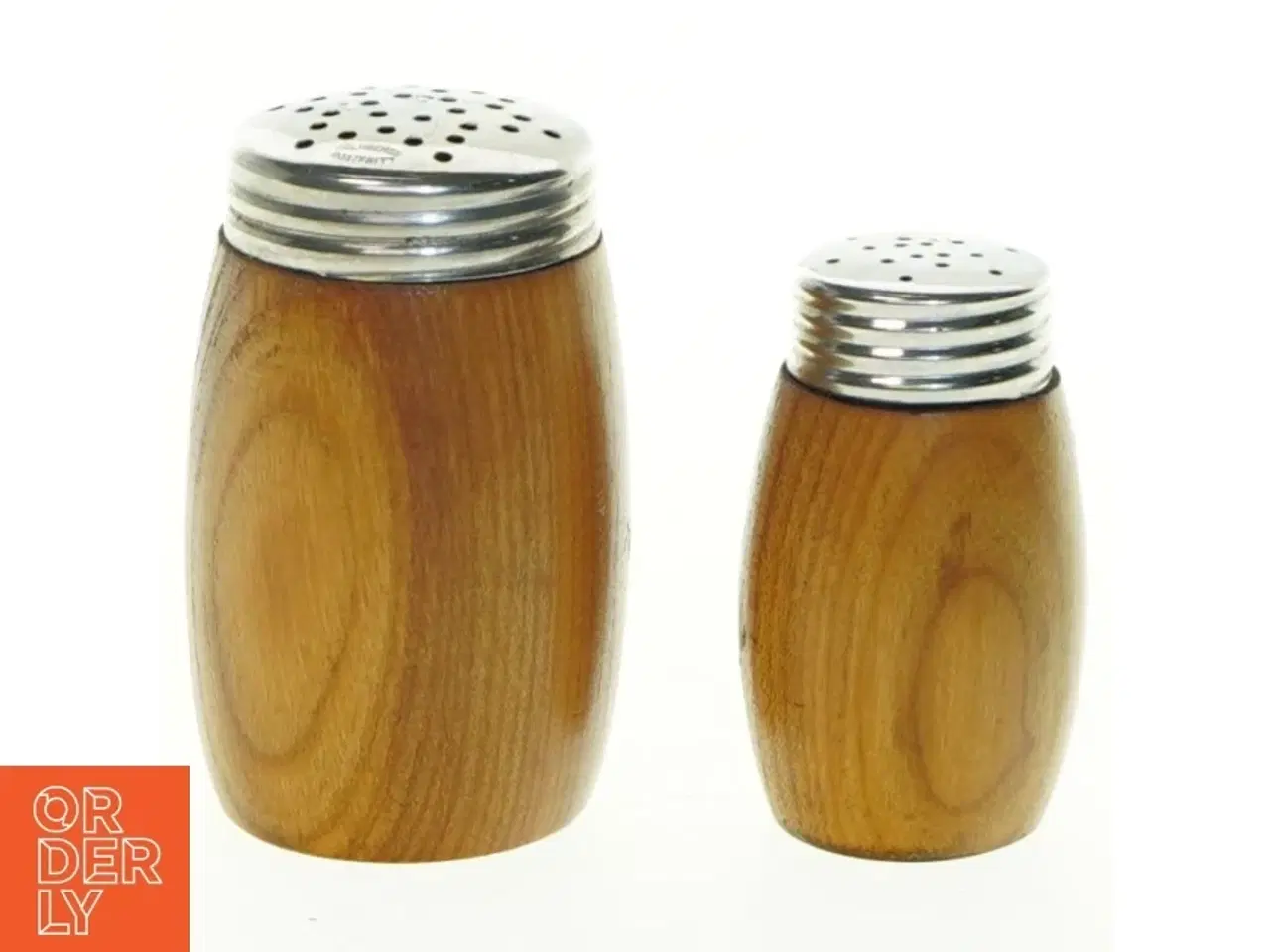 Billede 1 - Træ salt- og pebersæt (str. 8x5 og 6,5x4 cm)