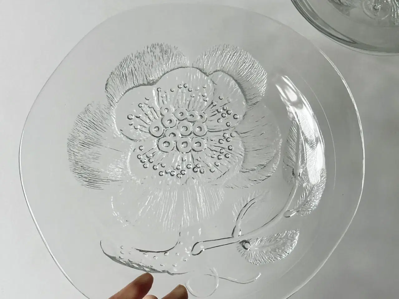 Billede 1 - Peoni glastallerkner, Oiva Toikka for Arabia Finland, 5 stk samlet