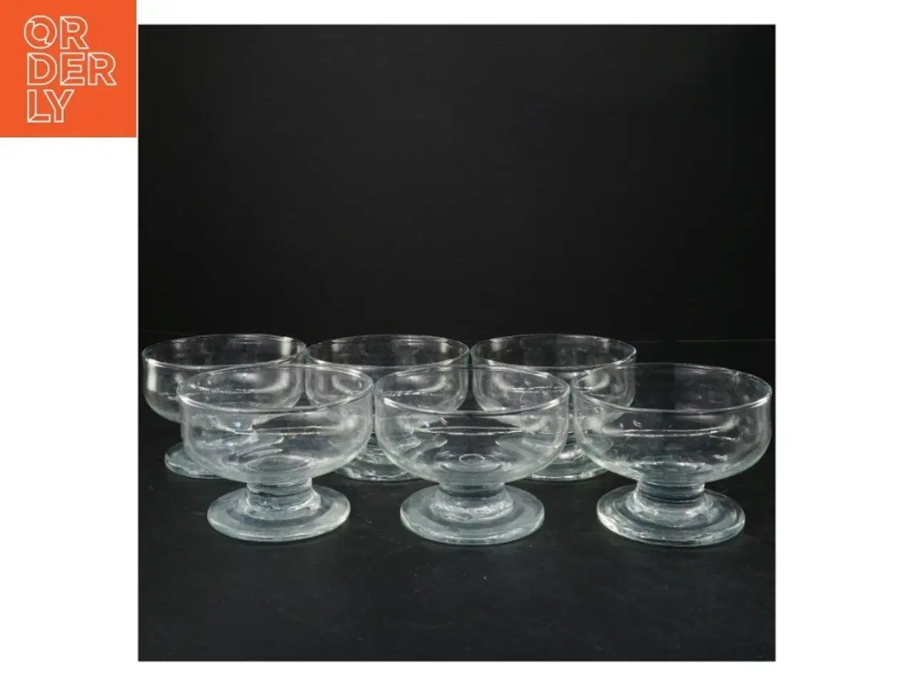 Billede 1 - Sæt med 6 glas serveringsskåle (str. 8x11 cm)