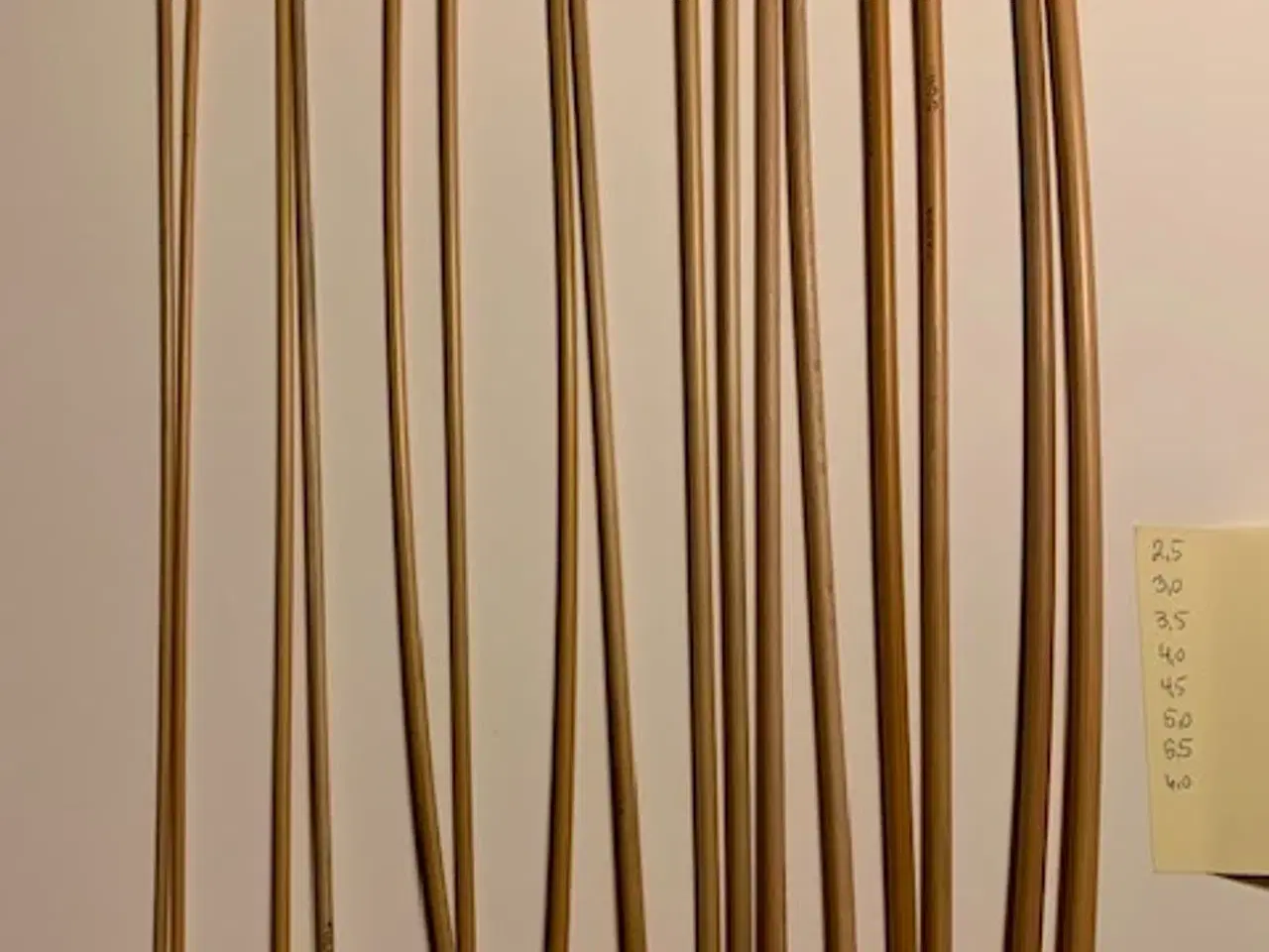 Billede 5 - Strikkepinde enten i bambus eller træ