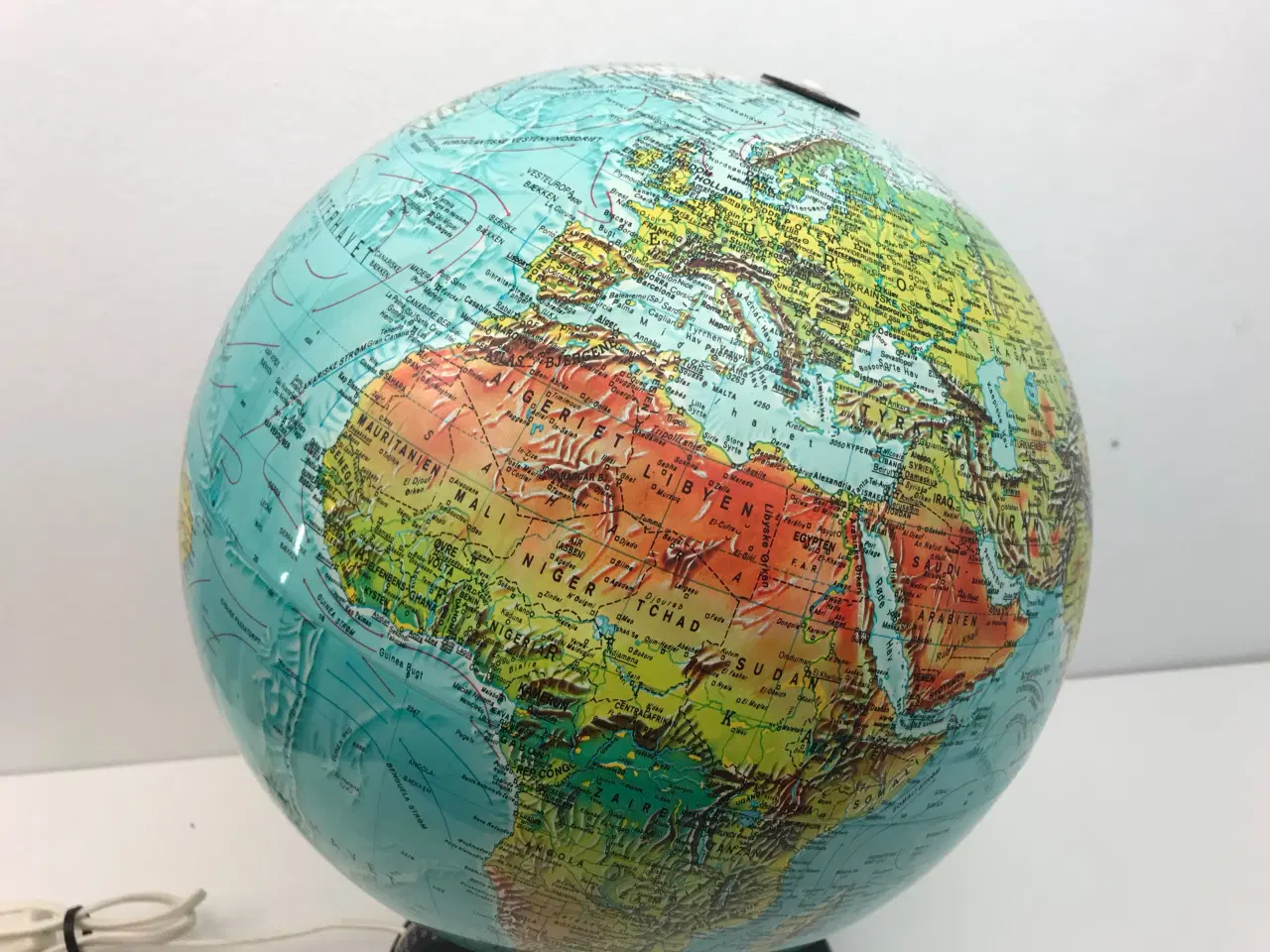 Billede 3 - Stor globus m. lys (Scan-Globe 1976)