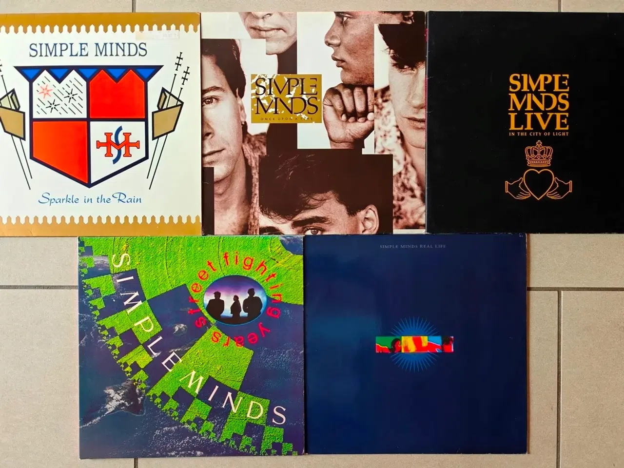 Billede 1 - 5x LP med Simple Minds sælges