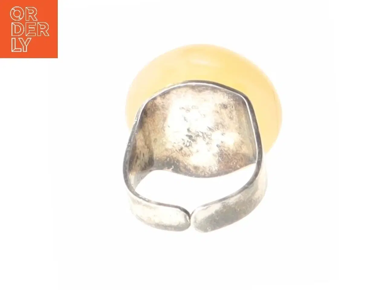 Billede 3 - Rings med gul sten (str. Ø 51 mm)