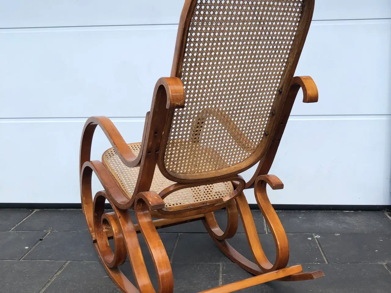Billede 9 - Smuk Vintage gyngestol med fransk flet