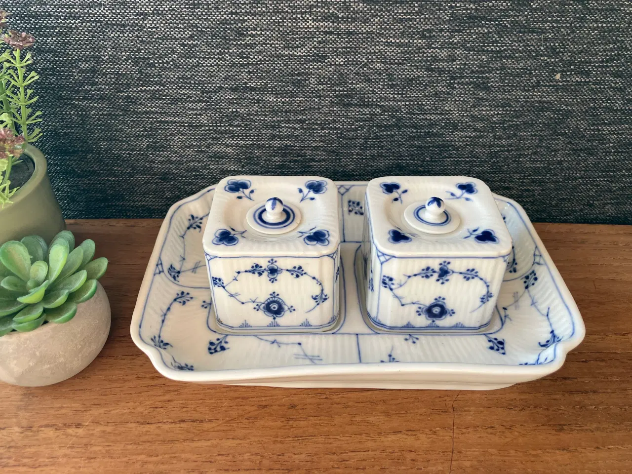 Billede 1 - Royal Copenhagen musselmalet Riflet-kollektion