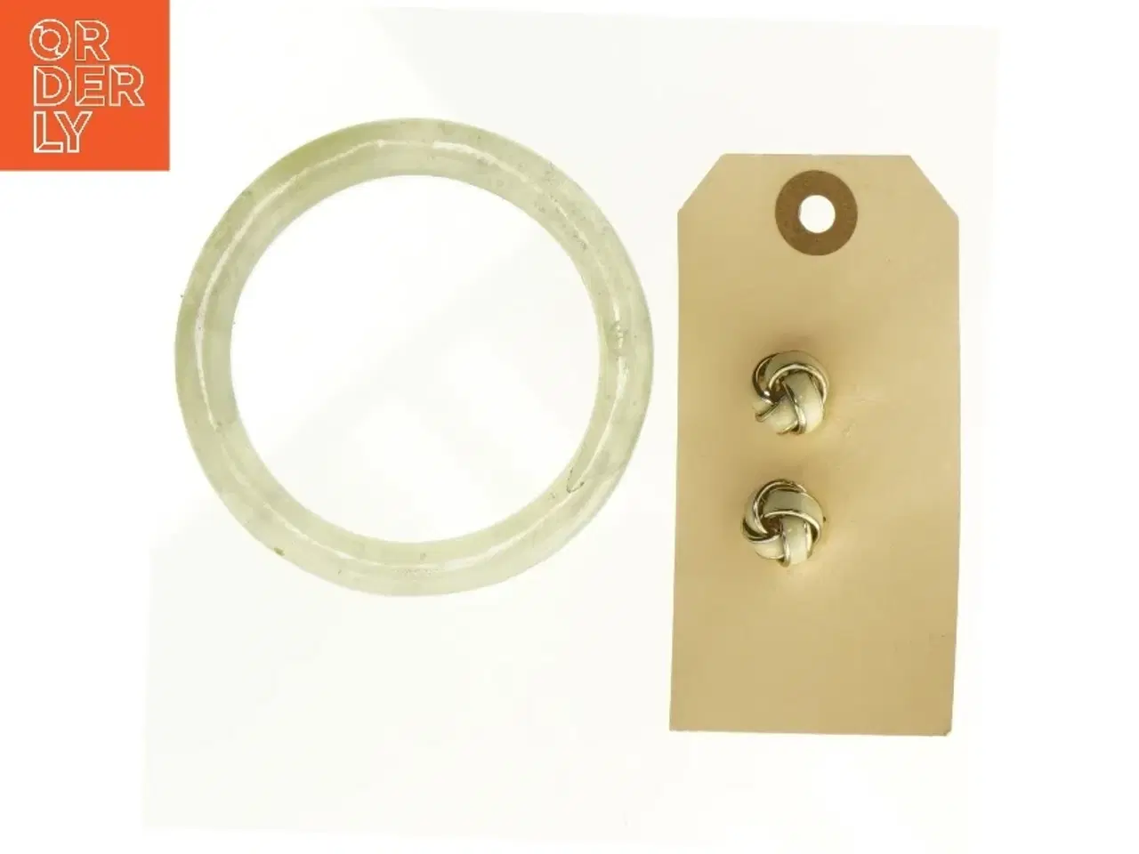 Billede 1 - Armbånd og øreringe (str. 8 x 8 cm)