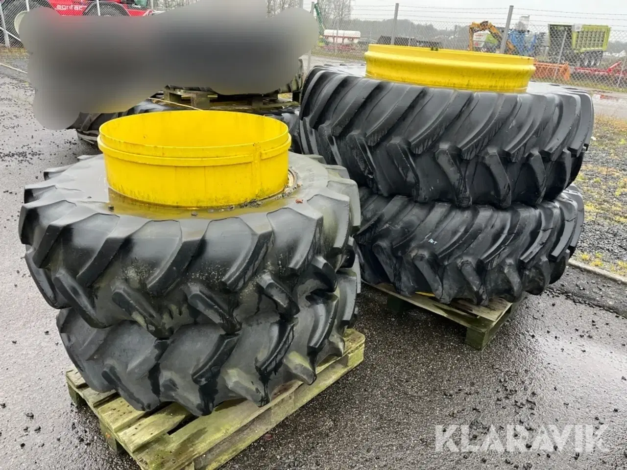 Billede 3 - Tvillingehjul Alliance og Michelin 4 styk - med 8 klemmer