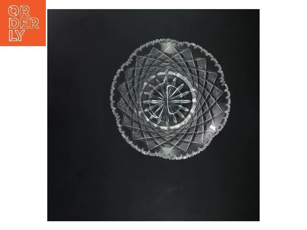 Billede 3 - Glaskrukke med mønster (str. Ø 22 cm)