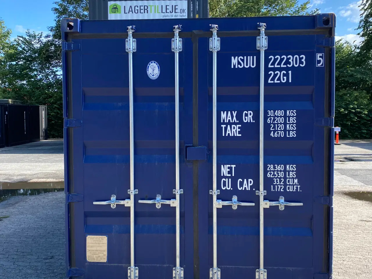 Billede 16 - 20 fods container i Hvid, Grøn, Grå, Blå