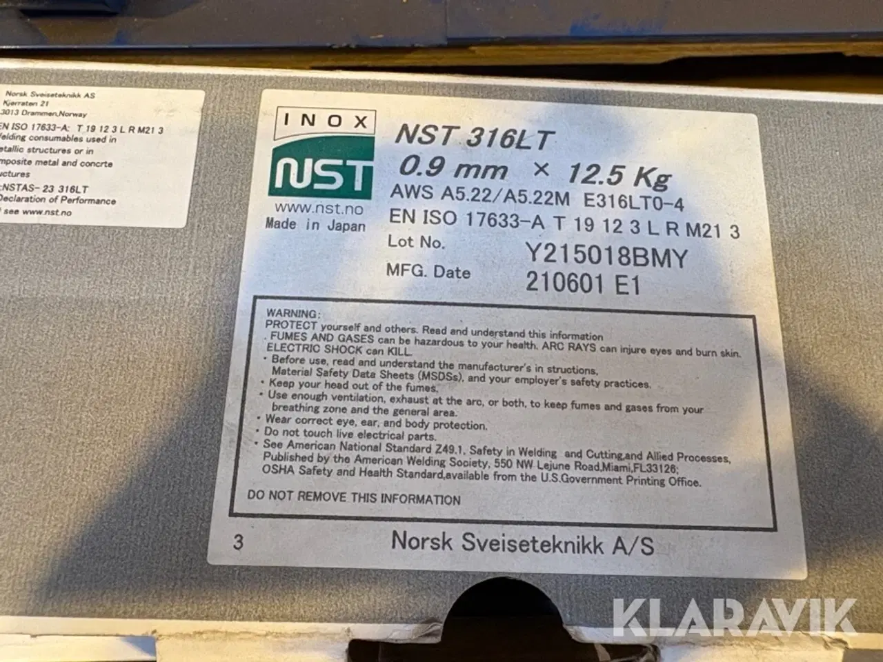 Billede 2 - Svejsetråd NST 316LT