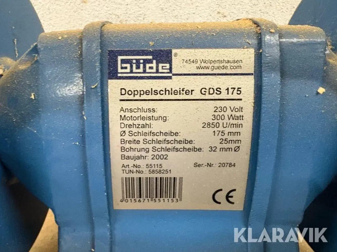 Billede 4 - Bænksliber Güde GDD 175