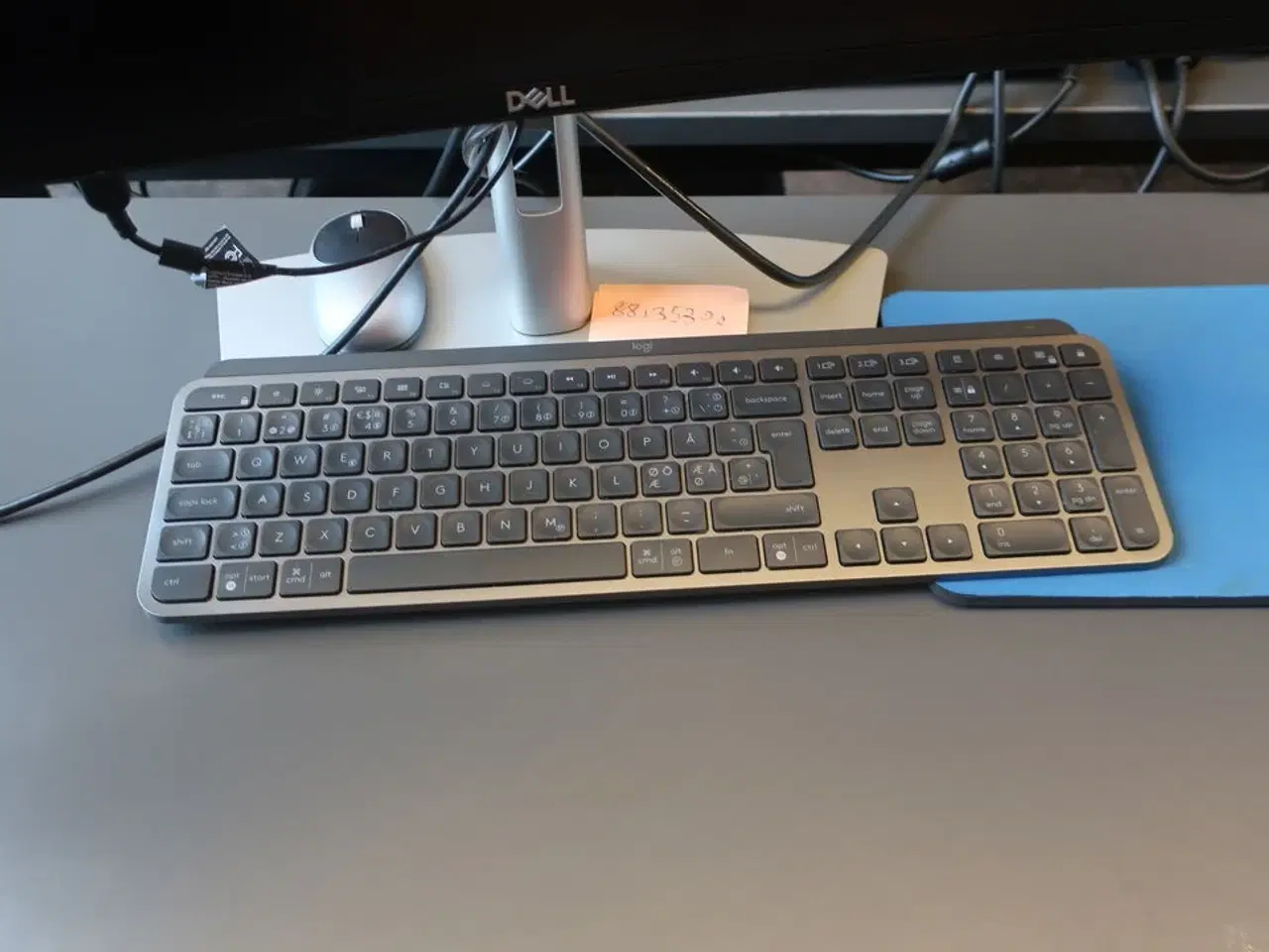 Billede 3 - Buet skærm 34" DELL U3421WE inkl. tastatur/mus og webcam