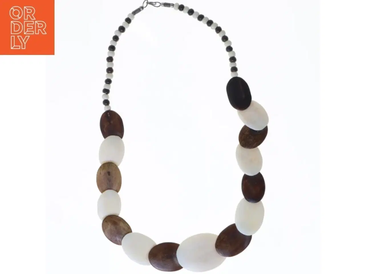 Billede 1 - Halskæde med store perler (str. 60 cm)