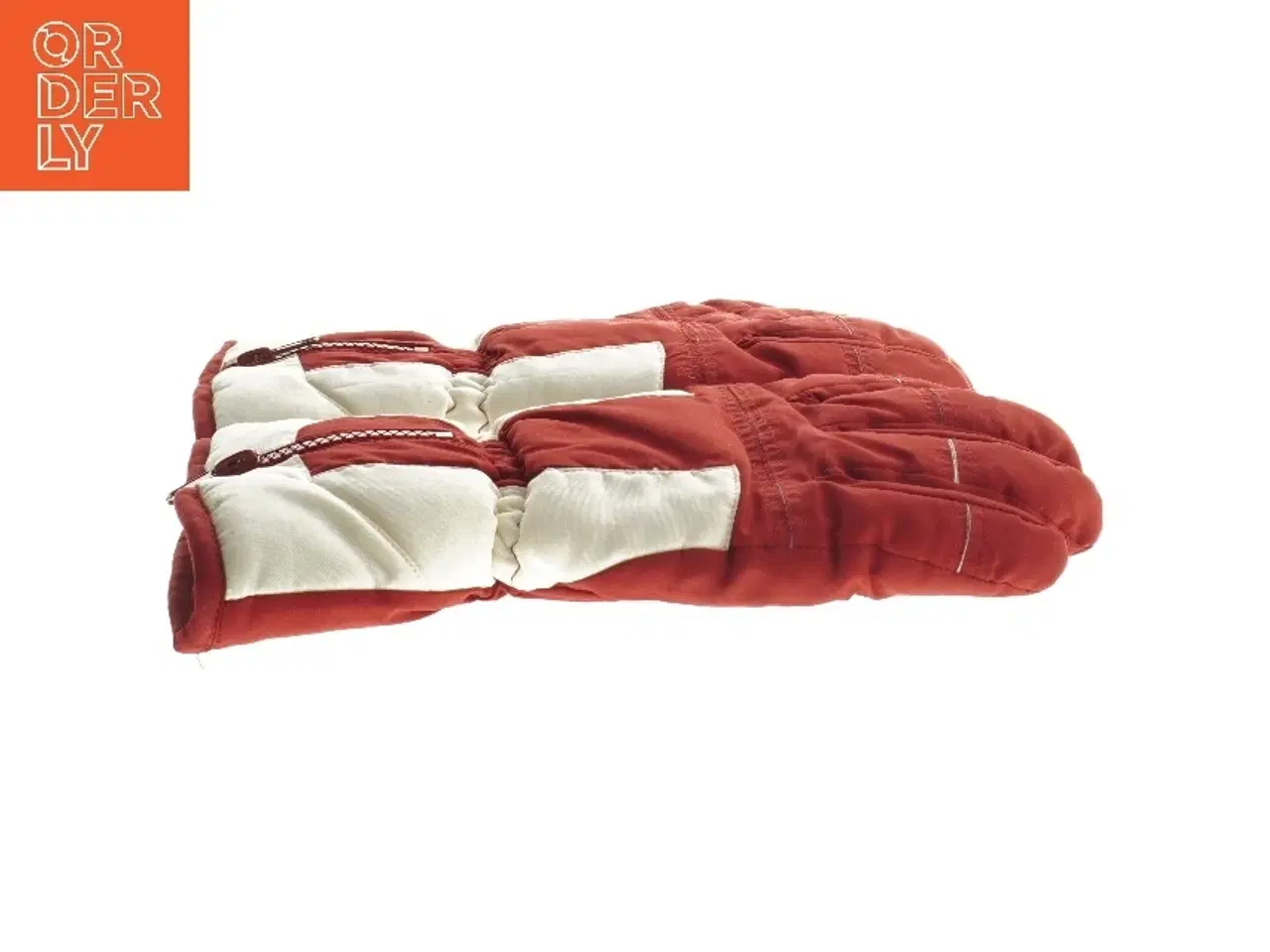 Billede 3 - Vinterhandsker i rød og hvid (str. 28x12 (strl. M) cm)