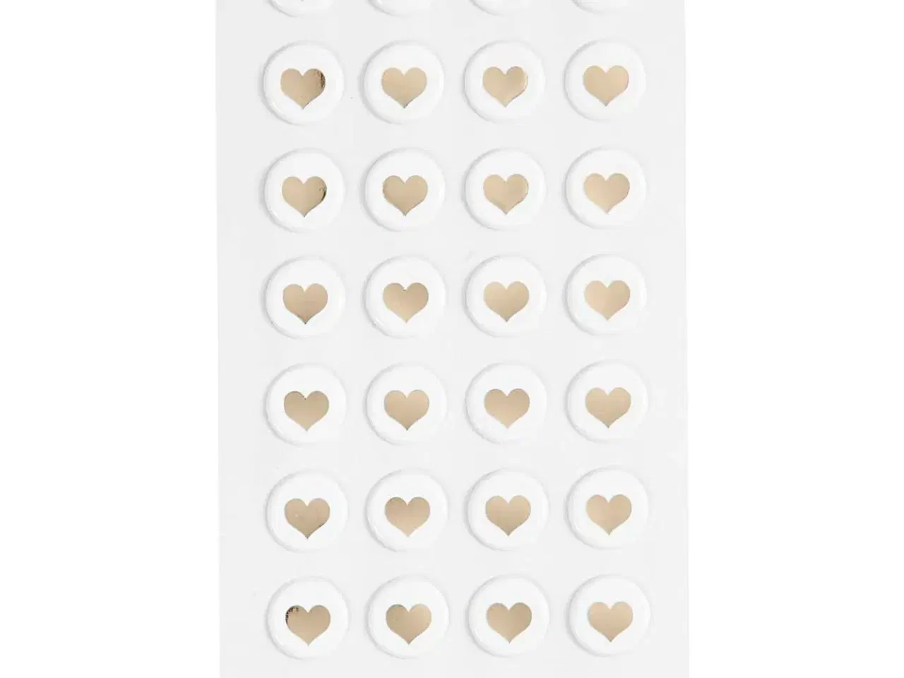 Billede 1 - Puffy stickers, diam. 14 mm, tykkelse 2 mm, hvid, 32stk./ 1 pk.