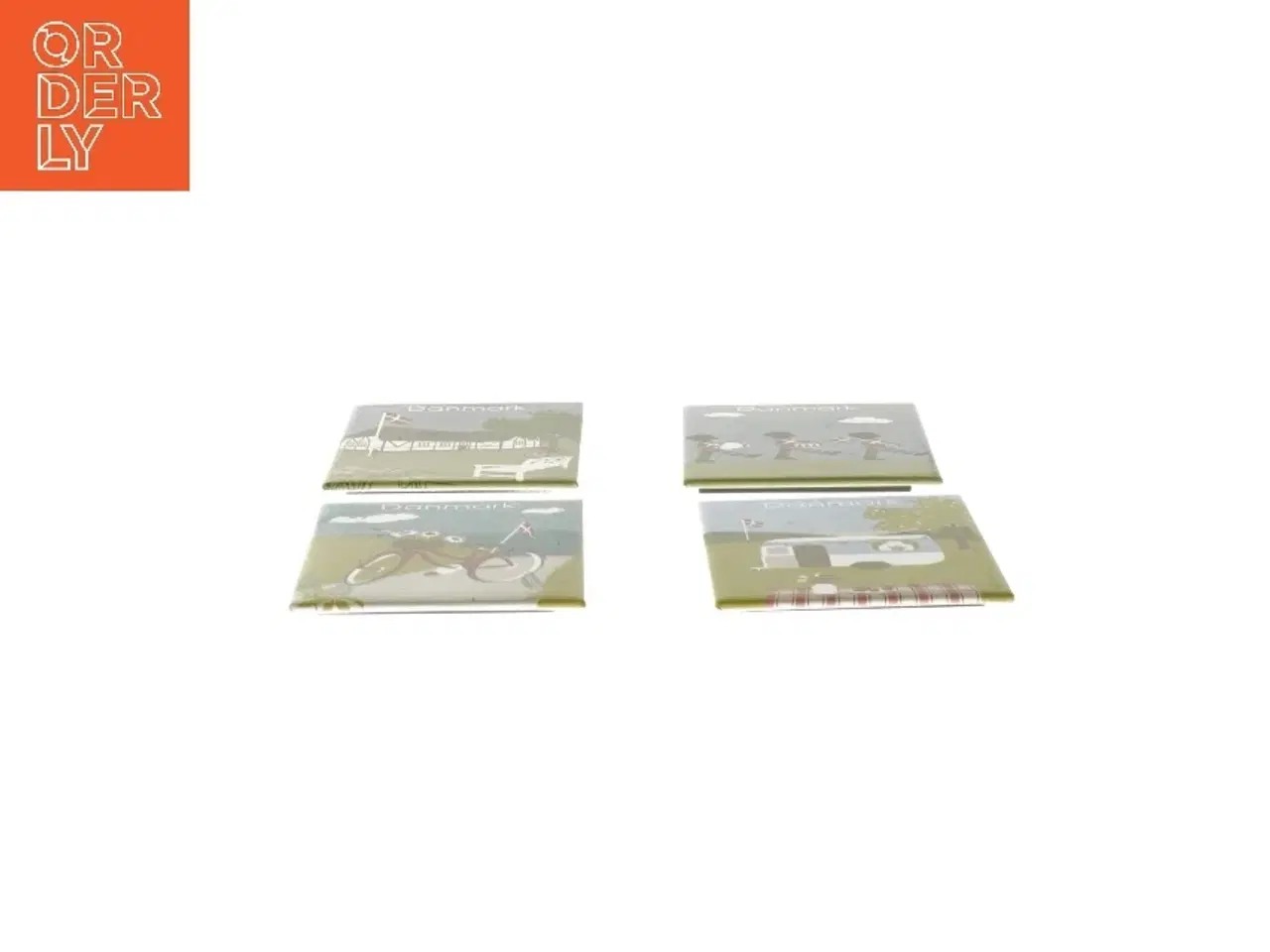 Billede 2 - Sæt af 4 Danmark magneter (str. 8x5,5 cm)