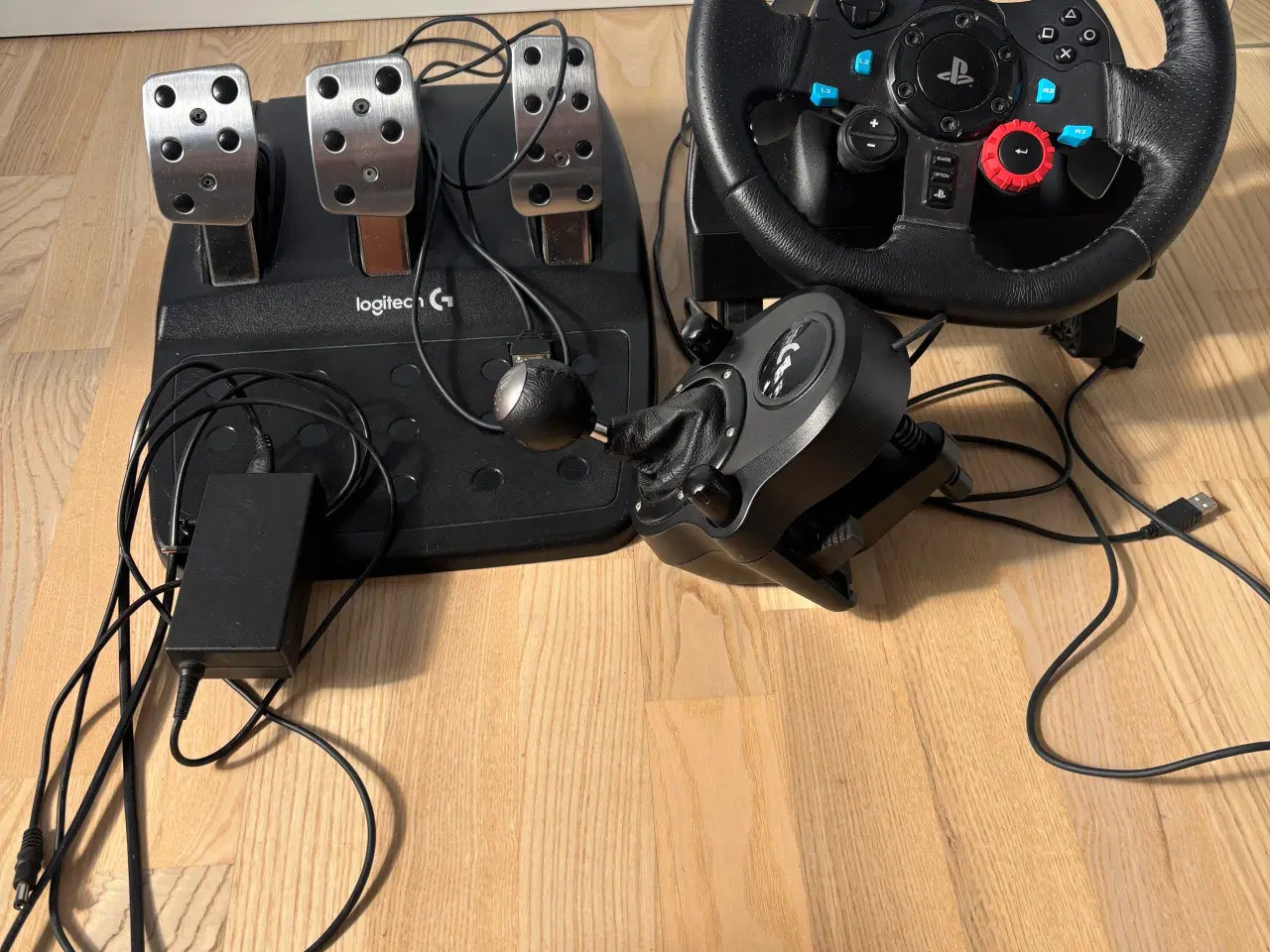 Billede 1 - Rat og pedal + gearstang 
