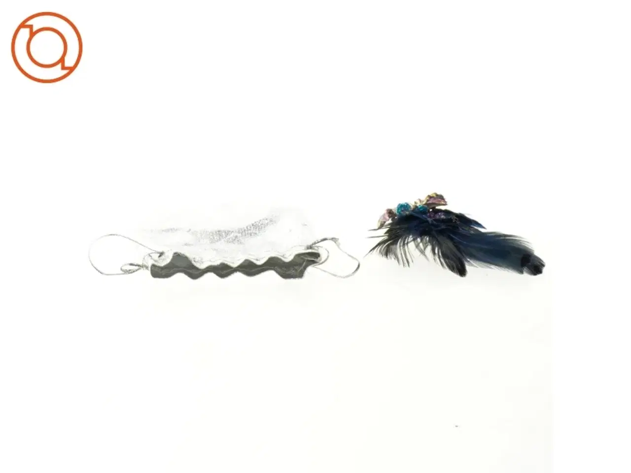 Billede 7 - ny Broche med fjer og smukke sten i gavepose(str. 9 x 5 cm)