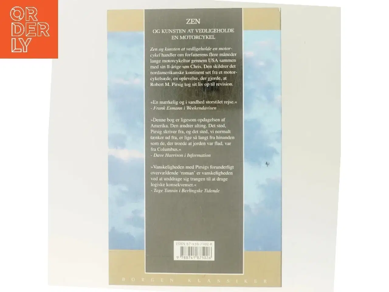 Billede 3 - Zen og kunsten at vedligeholde en motorcykel : en undersøgelse af værdier af Robert M. Pirsig (Bog)