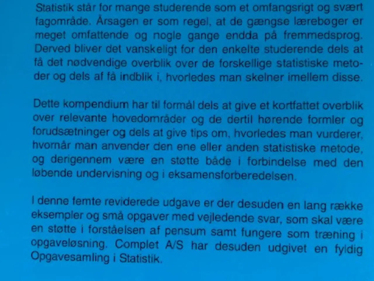 Billede 2 - Complet Kompendium - Statistik