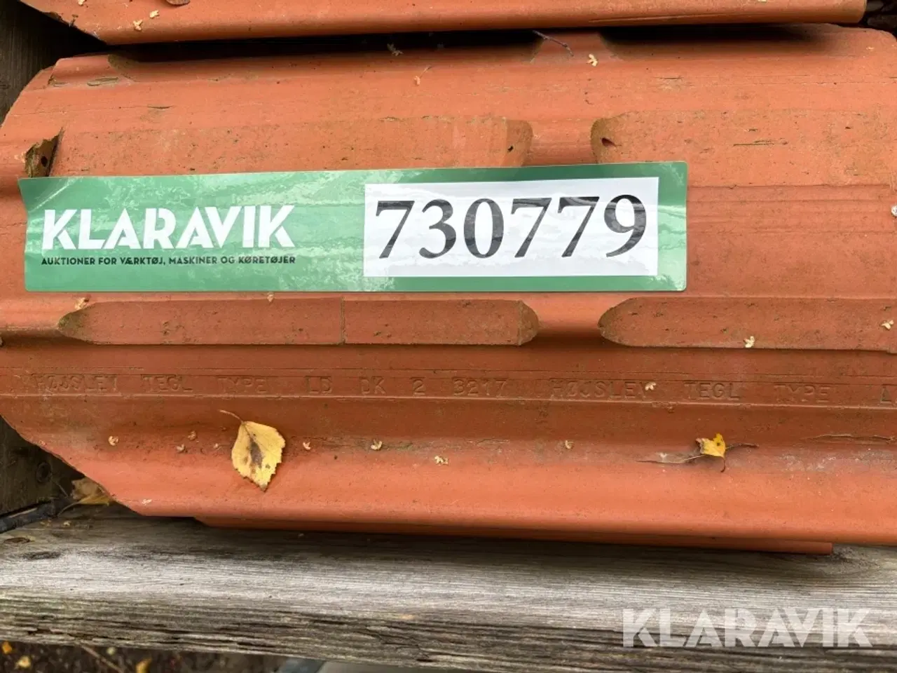 Billede 7 - Tegl tagsten Højslev LD Gl. dansk Cirka 600 styk