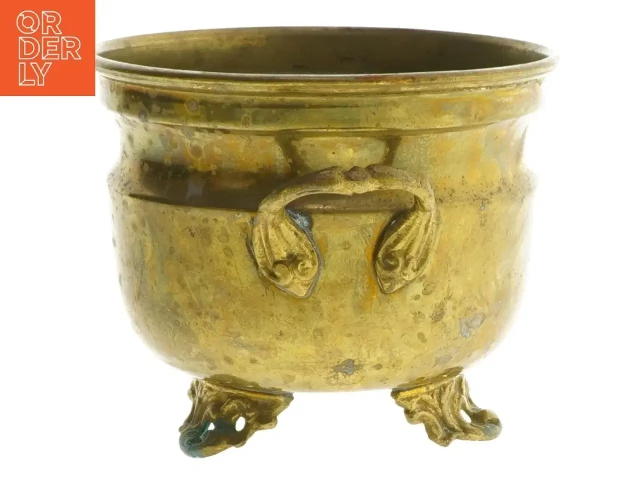 Billede 7 - Messing urtepotteskjuler (str. Ø 13,5x11 cm)