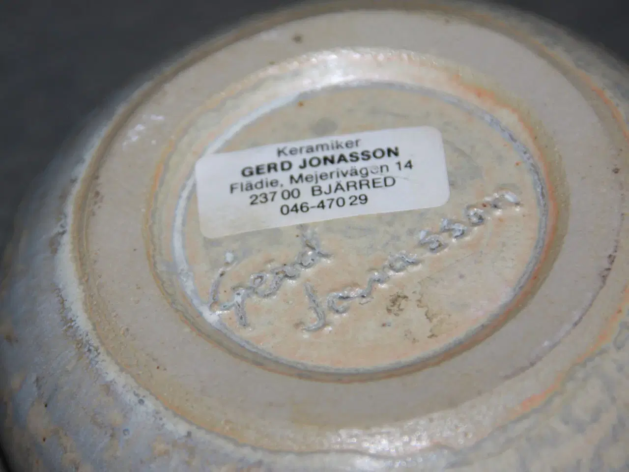 Billede 5 - Gerd Jonasson keramisk vase