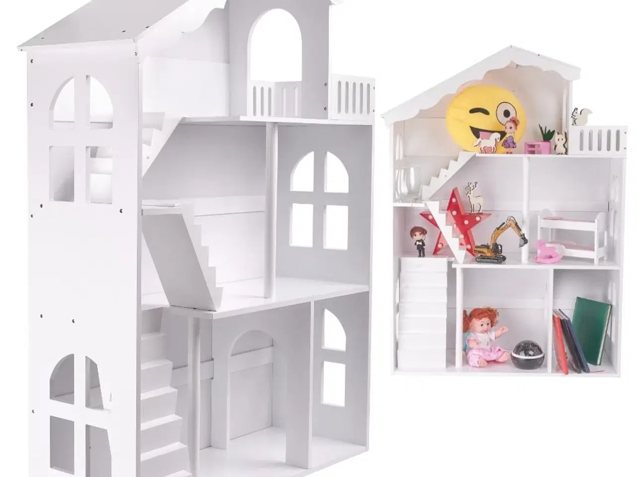 Billede 2 - Dukkehus bogreol 2‑i‑1 LULILO CALLA XXL – 116 cm