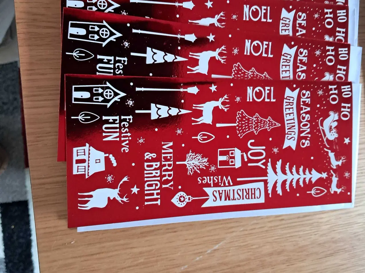 Billede 4 - Julehilsen/til og fra kort incl. Kuvert.