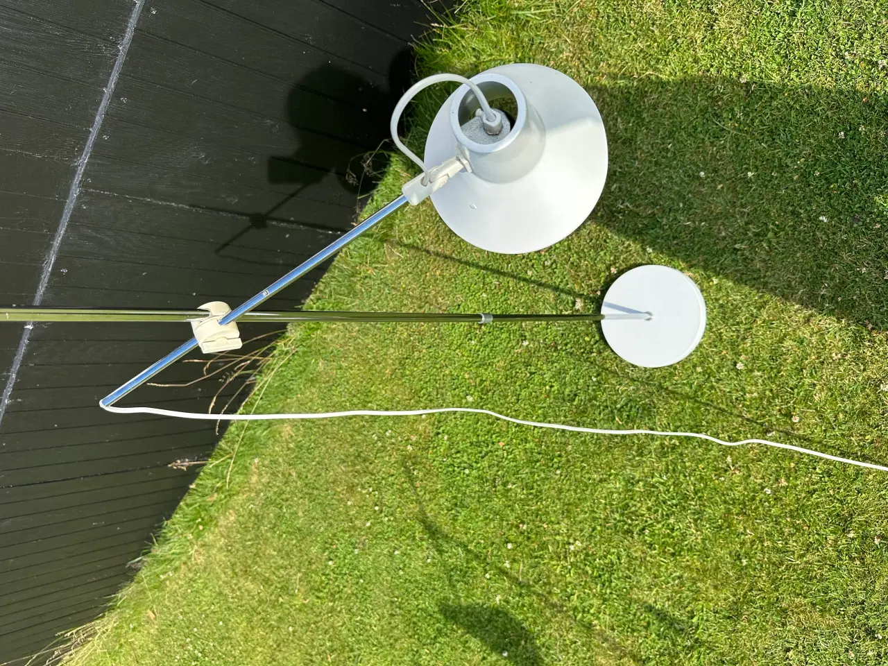 Billede 10 - Retro standerlampe i chrome og hvid