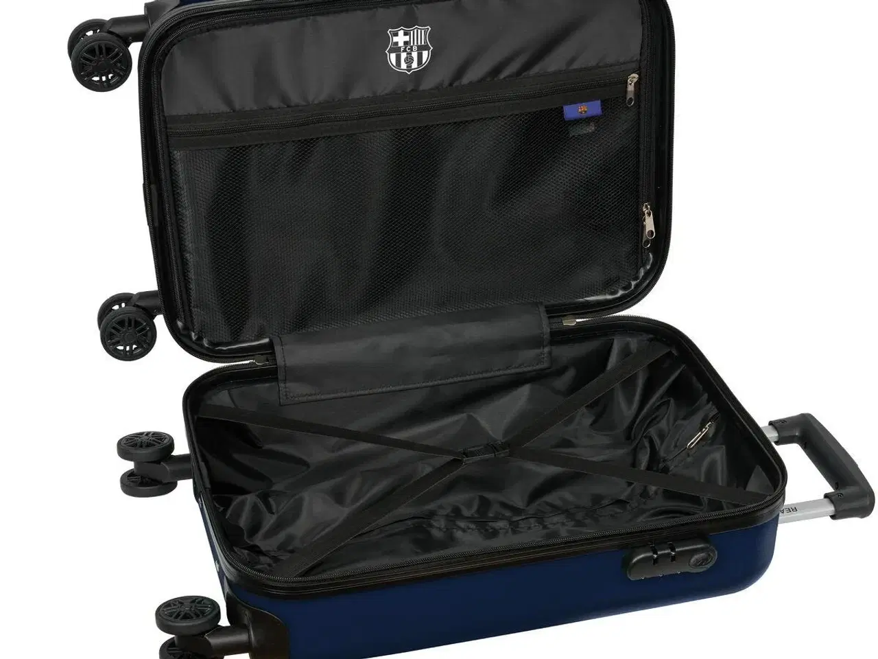 Billede 3 - F.C. Barcelona håndbagagekuffert 20'' - Rødbrun/Marineblå, 20 L (24/25)