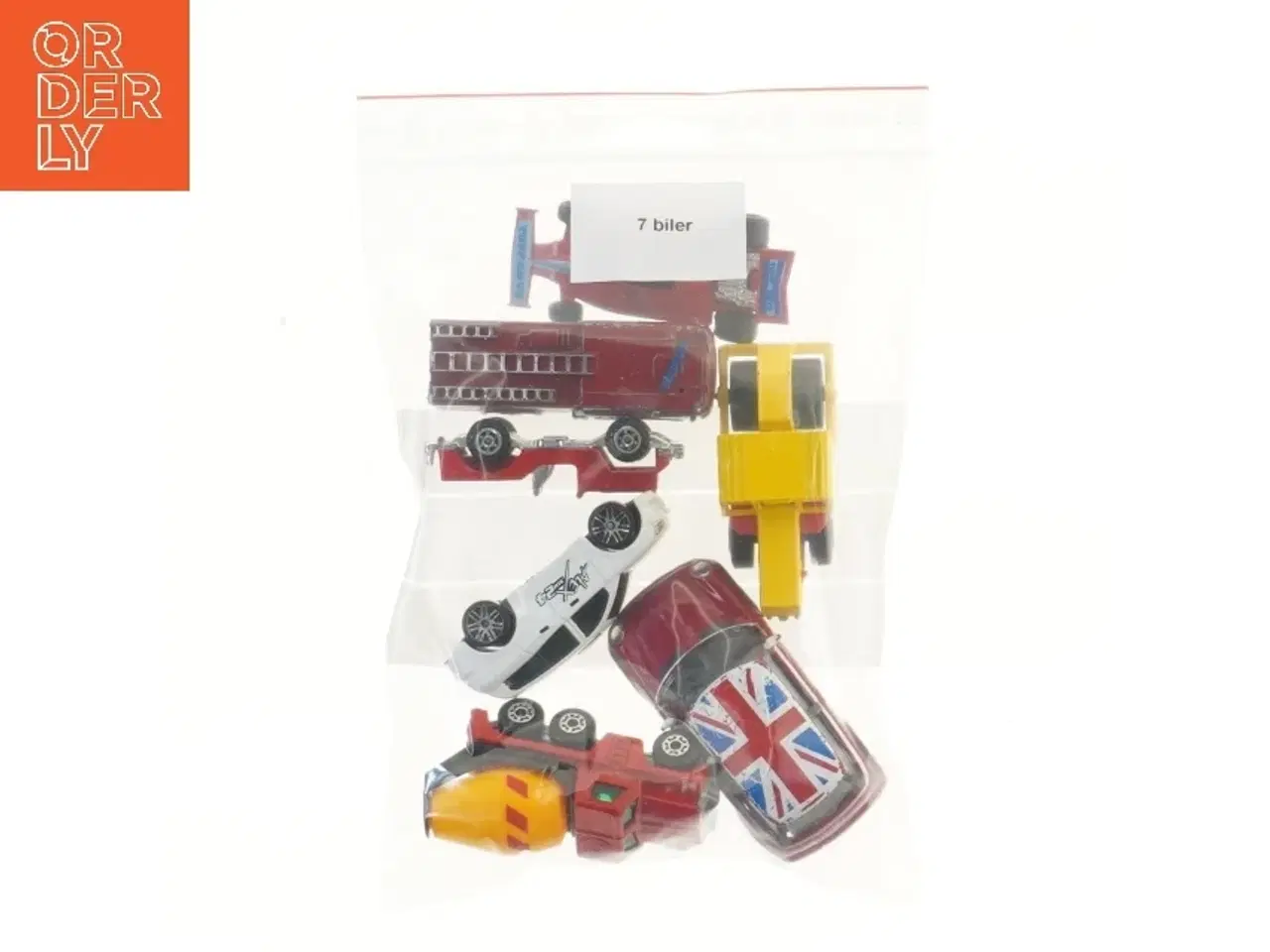 Billede 2 - Sæt med små legetøjsbiler (str. 7 stk 7,5 cm)