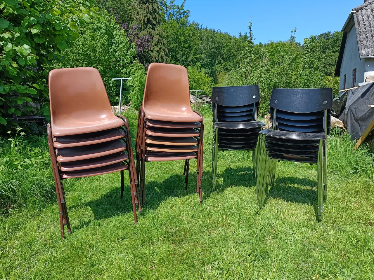 Billede 2 - Diverse stole i plastik, metal og træ 