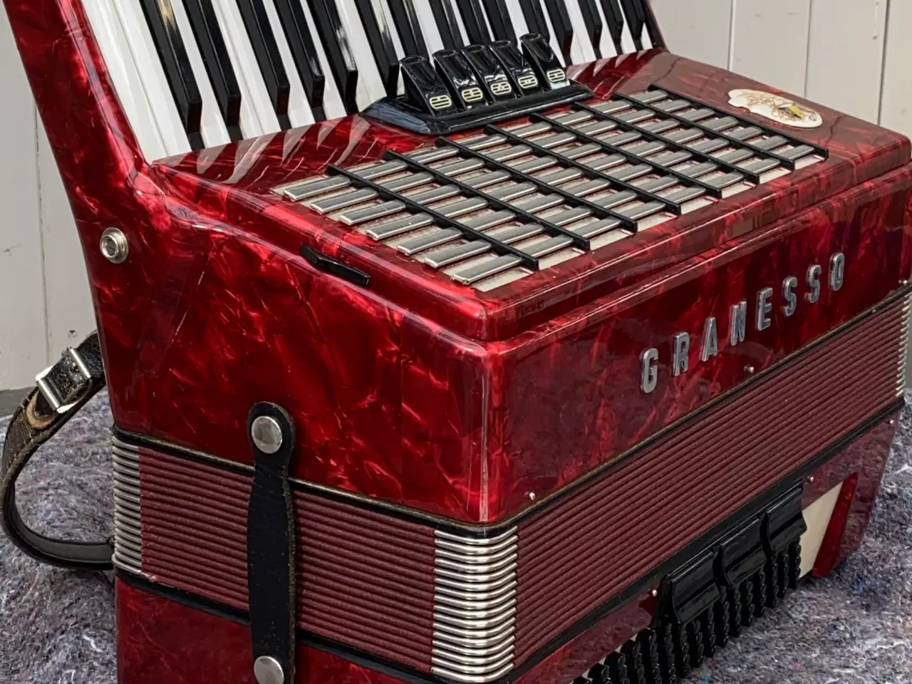 Billede 7 - Granesso harmonika – vintage rød perlemor, sælges 