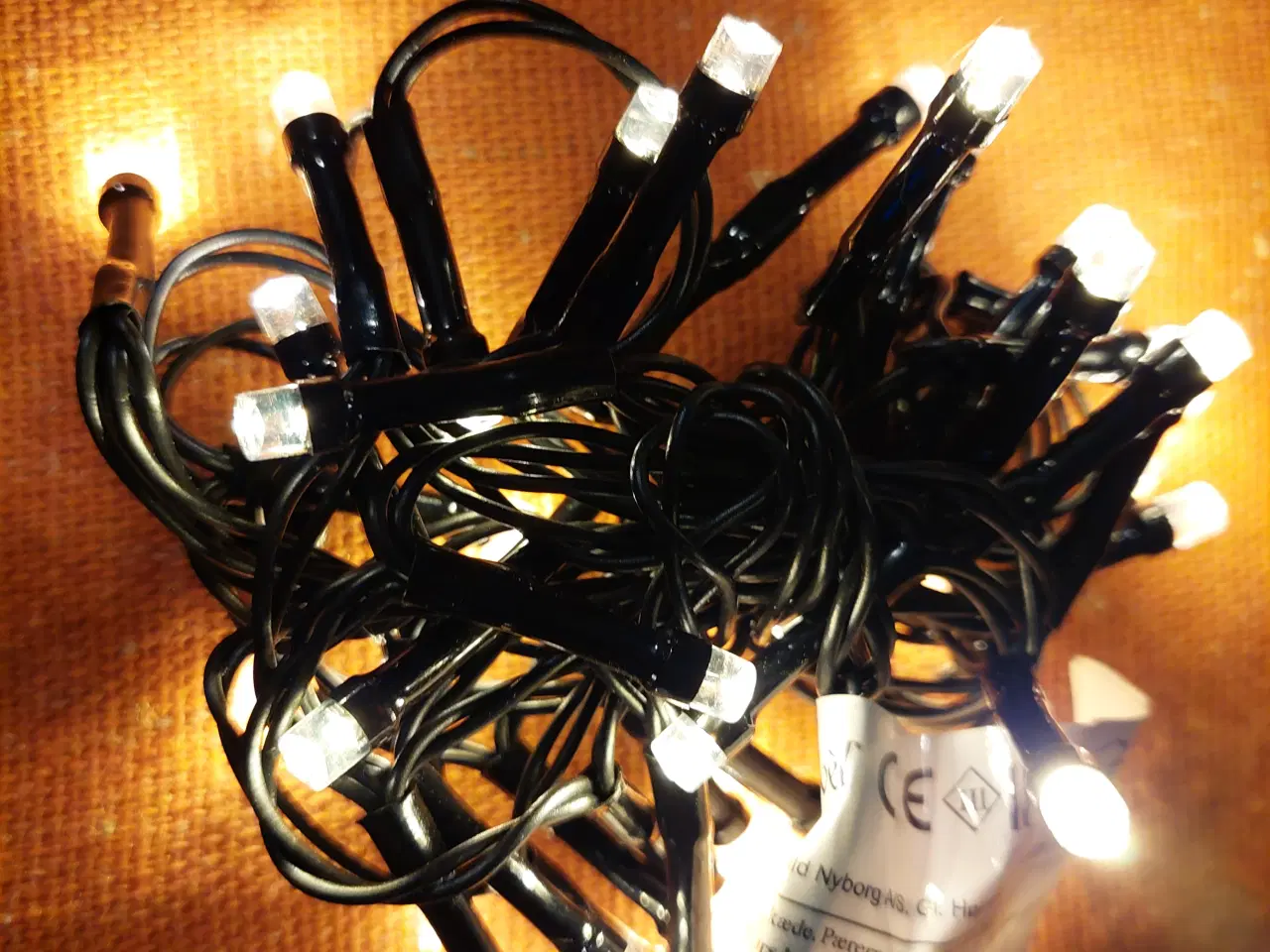 Billede 3 - Lyskæder 40 led varm hvid lys