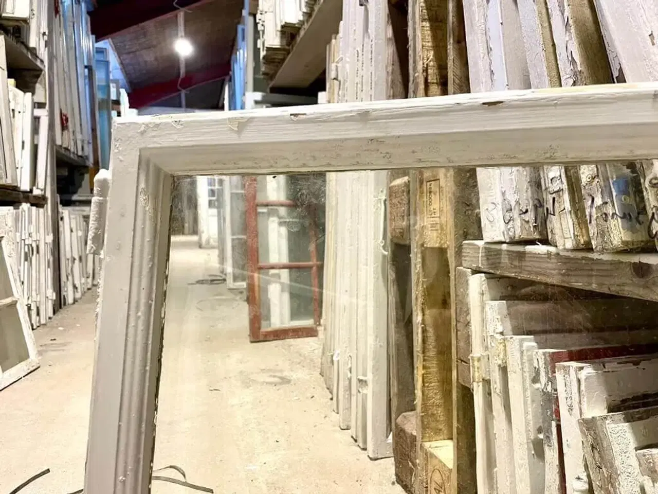 Billede 2 - Smukt, trukket glas i forsatsramme