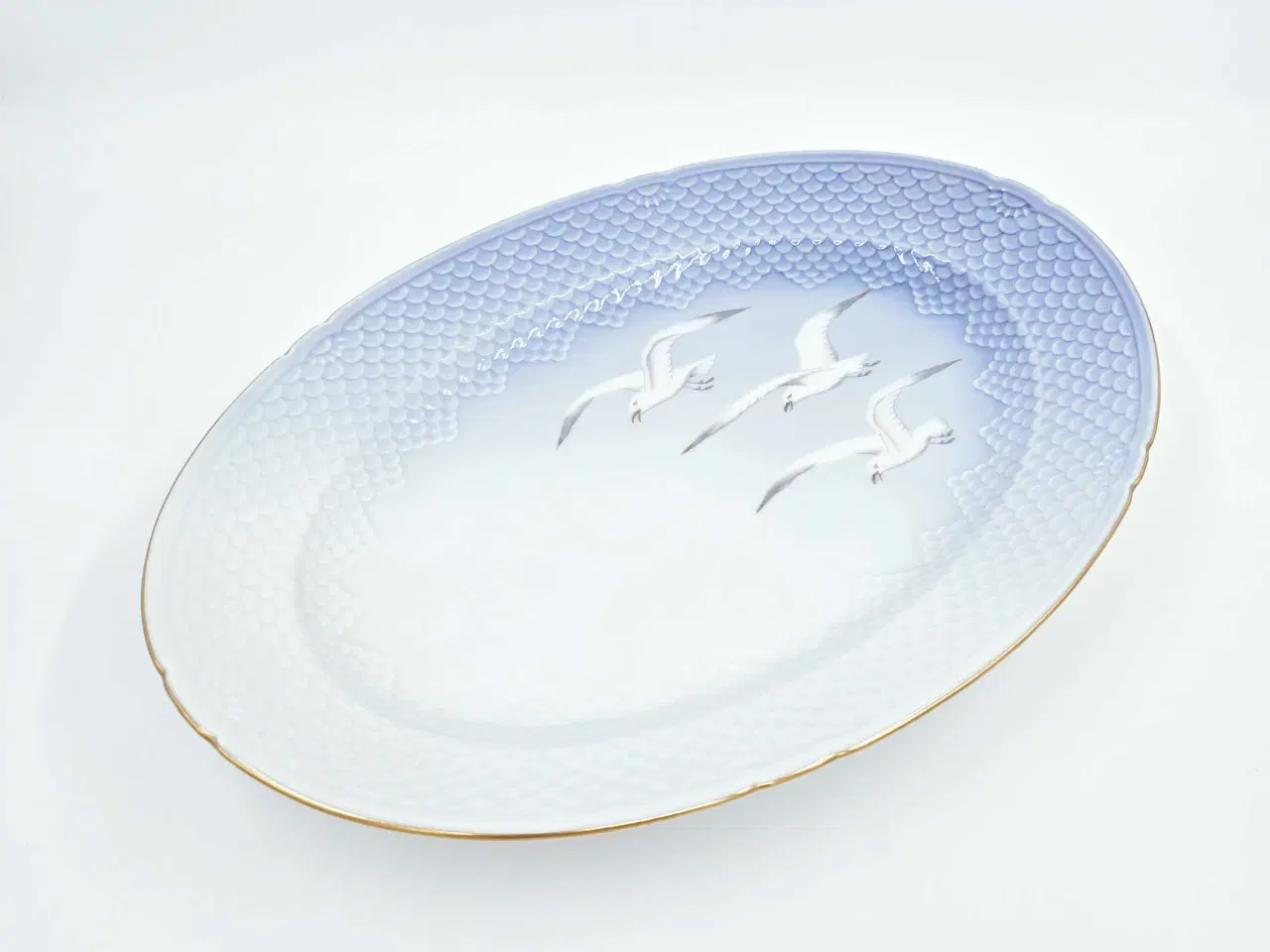 Billede 10 - Mågestel stort ovalt fad 1 sortering Porcelæn 