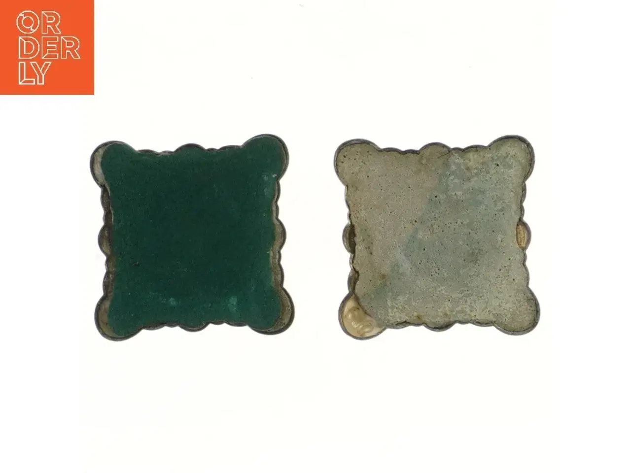 Billede 2 - Sæt af antikke lysestager (str. 11 cm)