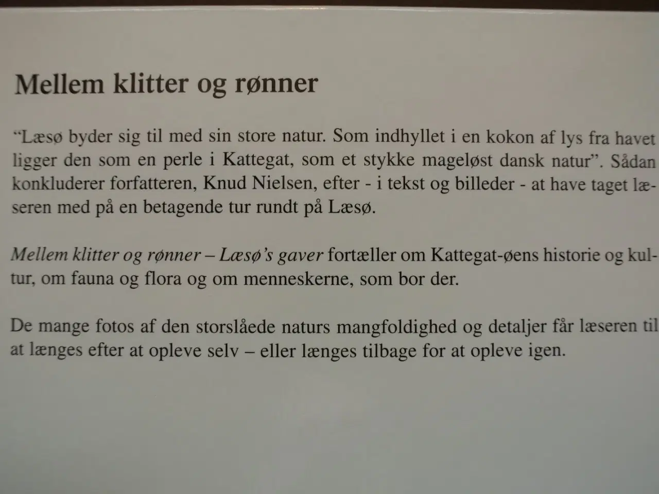 Billede 2 - mellem klitter og rønner - læsøs gaver, af knud ni